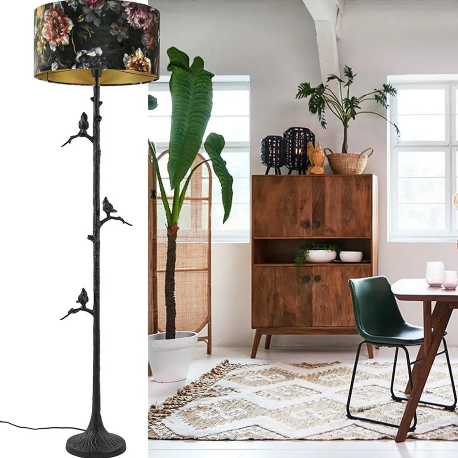 Staande lampvoet Branch zwart z/kap>Straluma Online