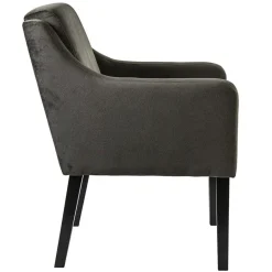 Stijlvolle eetkamerstoel bruin met zwarte poot><noscript><img width=