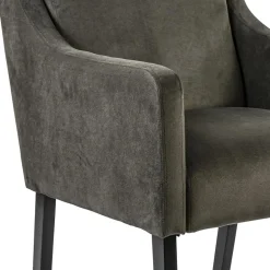 Stijlvolle eetkamerstoel bruin met zwarte poot><noscript><img width=