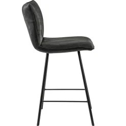 Stoere barkruk met bull lederen zitting antraciet></noscript>Straluma Hot