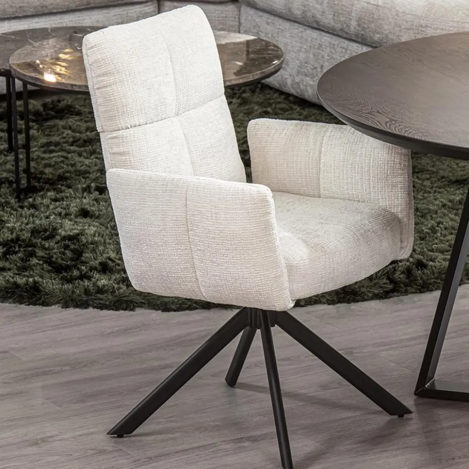 Stoffen eetkamerstoel met return-system>Straluma Clearance