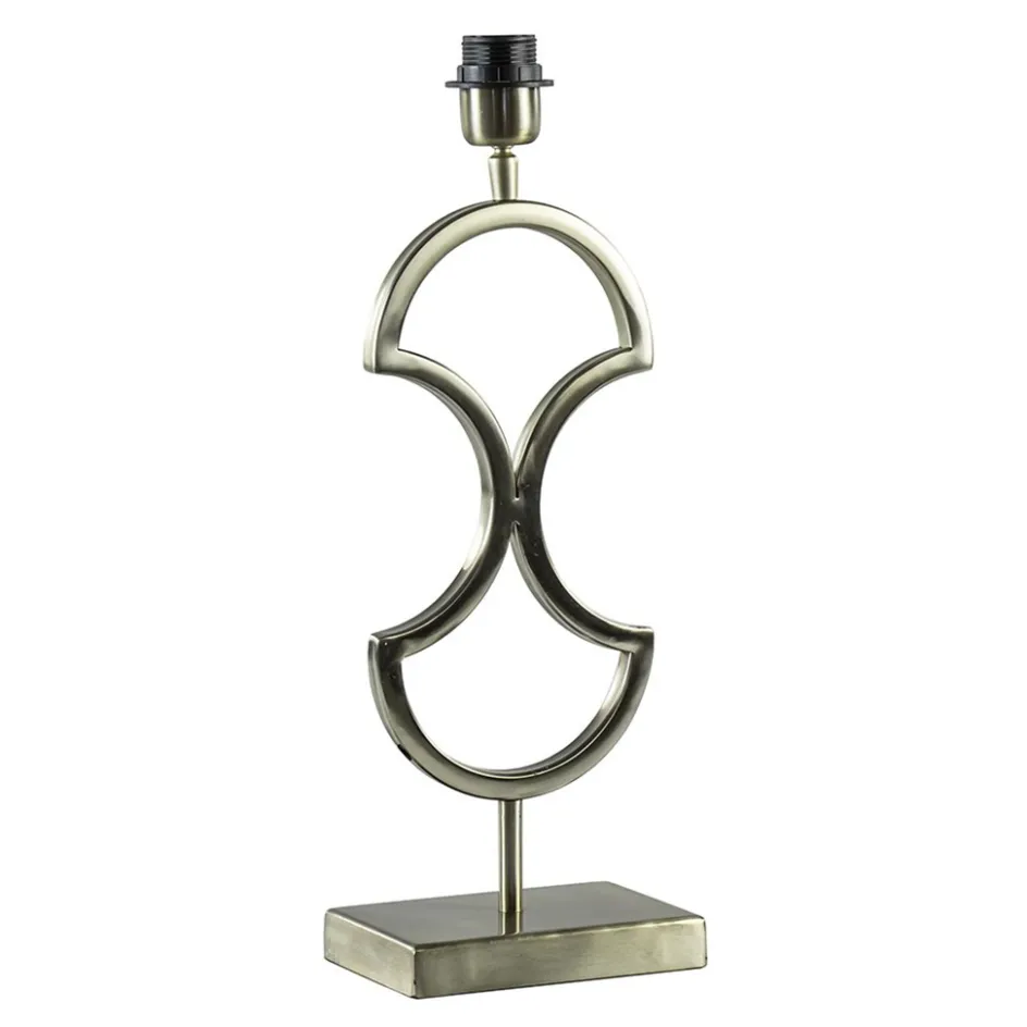 Strak klassieke lampvoet Riava licht goud>Straluma New