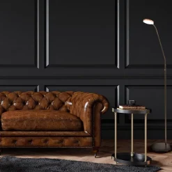 Strak klassieke LED leeslamp brons dim to warm></noscript>Straluma Clearance