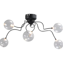 Strak klassieke plafondlamp LED met helder glas>Straluma