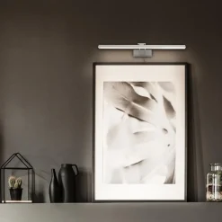 Strak klassieke schilderij wandlamp geborsteld staal></noscript>Straluma New