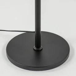 Strak klassieke vloerlamp zwart met amber glas 30 cm></noscript>Straluma New