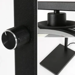 Strakke vloerlamp zwart met smoke glazen kap></noscript>Straluma Online