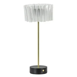 Tafellamp Accordeon op batterij prisma / zwart>Straluma Hot