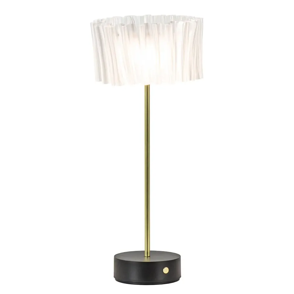 Tafellamp Accordeon op batterij prisma / zwart>Straluma Hot