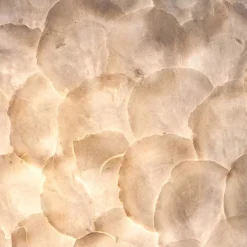 Tafellamp ball 30 cm rond creme schelpen><noscript><img width=