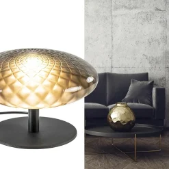 Tafellamp Bottega 30 zwart/smoke glas><noscript><img width=