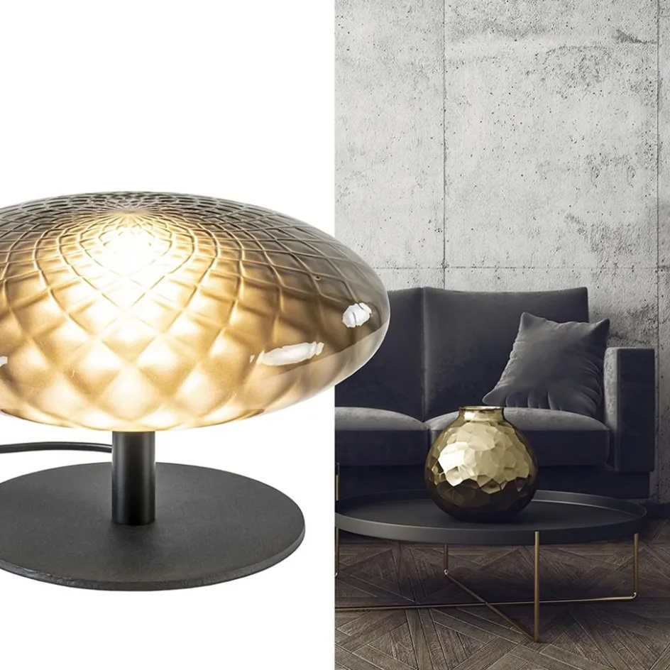 Tafellamp Bottega 30 zwart/smoke glas>Straluma Online