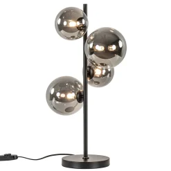 Tafellamp Calcio 4l zwart + smoke glas>Straluma Sale