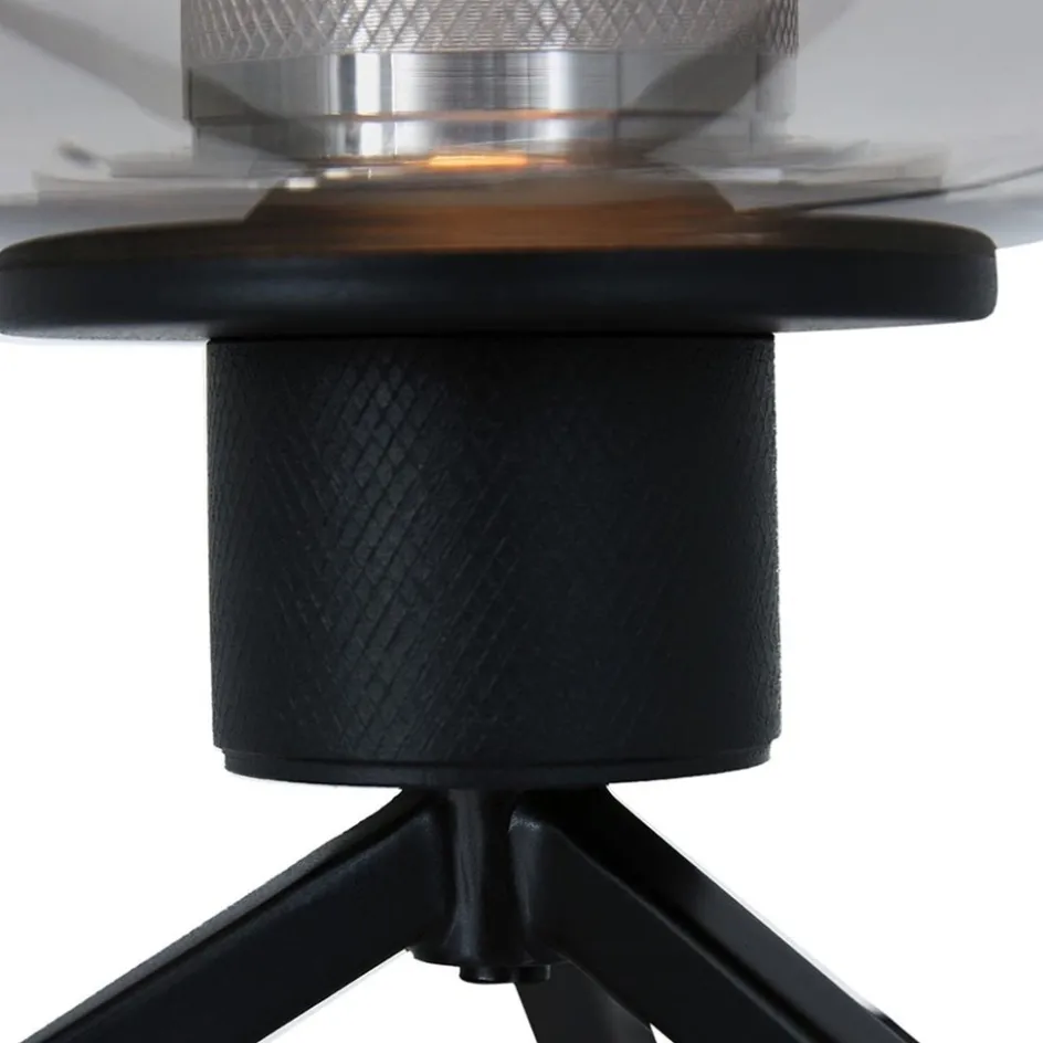 Tafellamp driepoot ufo smoke glas>Straluma Sale