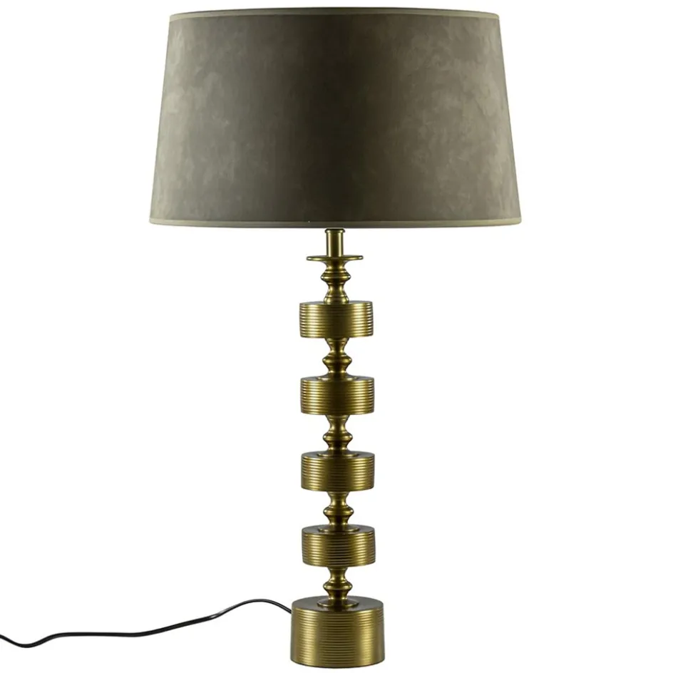 Tafellamp Gody antiek brons exclusief kap>Straluma Discount