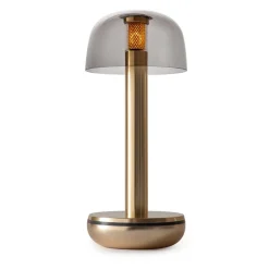 Tafellamp Humble Two goud/smoke oplaadbaar>Straluma Best