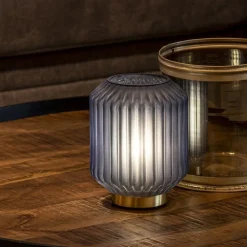 Tafellamp Ivot op batterij mat blauw klein><noscript><img width=