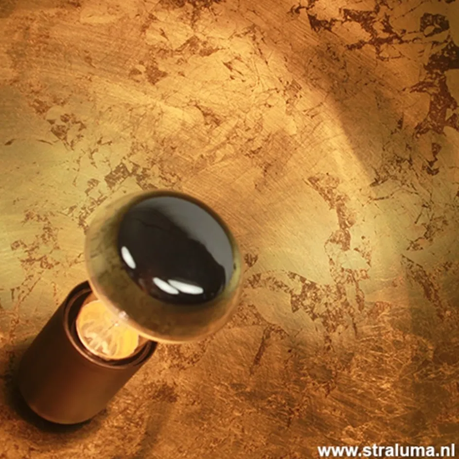 Tafellamp Larino gunmetal/goldleaf 30cm>Straluma Best