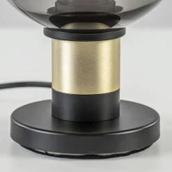 Tafellamp Lazise 15cm zwart/smoke/goud><noscript><img width=
