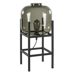Tafellamp Lett frame zwart/smoke glas>Straluma Discount
