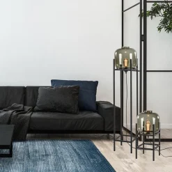 Tafellamp Lett frame zwart/smoke glas><noscript><img width=