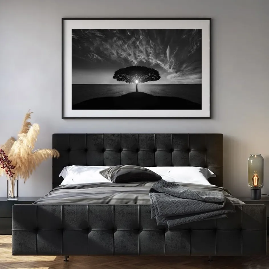 Tafellamp Lett zwart + smoke glas 13cm>Straluma Best