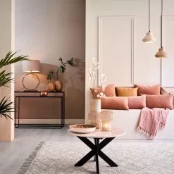 Tafellamp Liva licht goud exclusief kap L&L><noscript><img width=