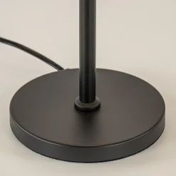 Tafellamp mat zwart met wit glas hoog><noscript><img width=