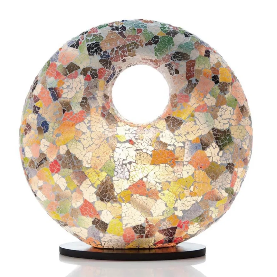 Tafellamp met gat multicolor mozaic>Straluma New