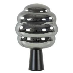 Tafellamp Misty zwart + titanium glas>Straluma New