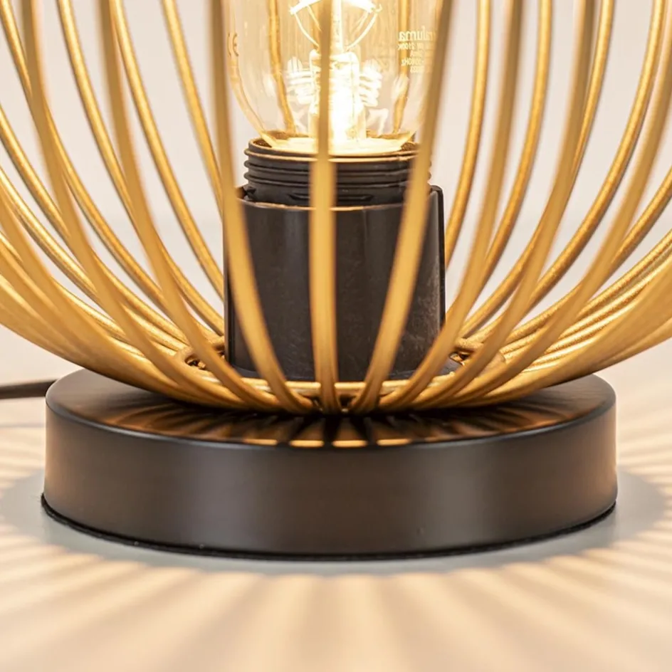 Tafellamp Nest klein zwart/matgoud>Straluma New