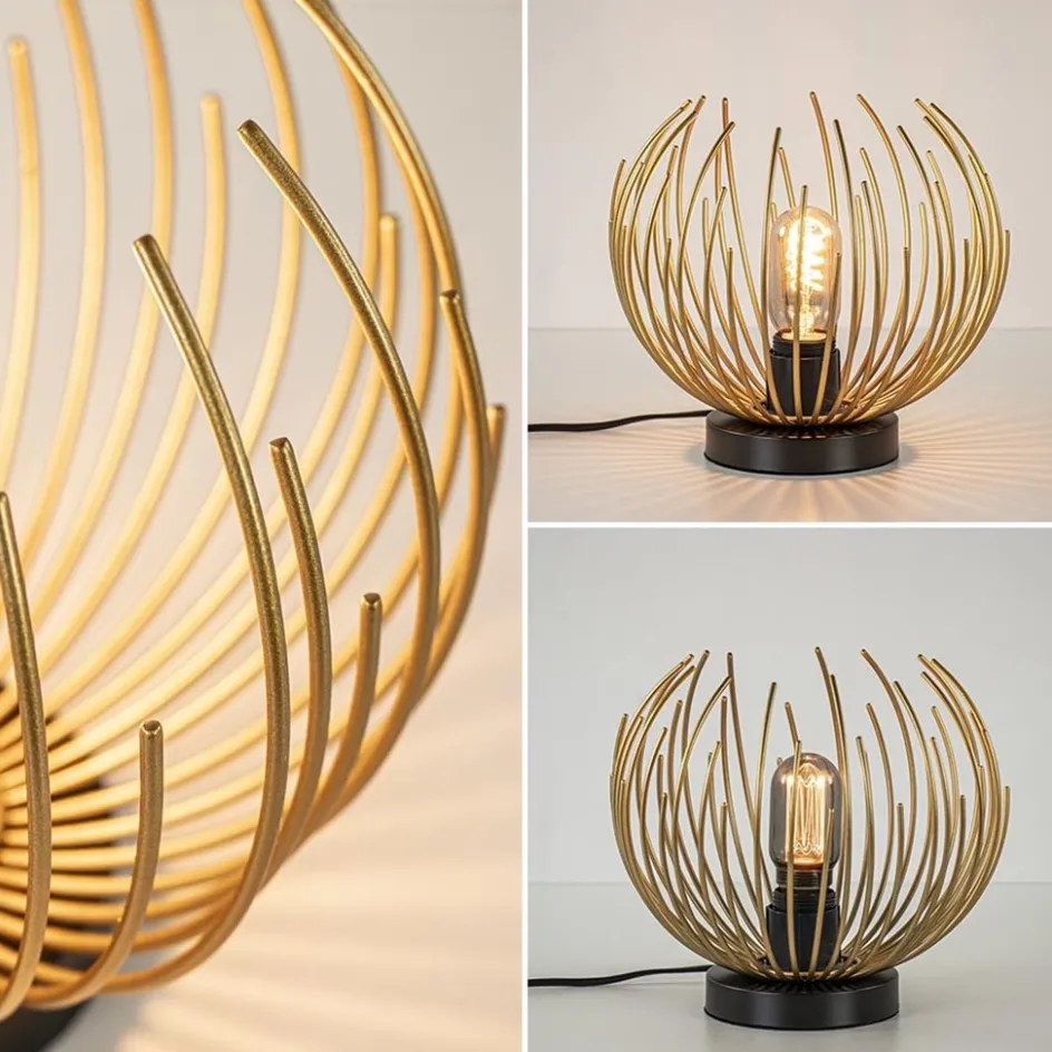 Tafellamp Nest klein zwart/matgoud>Straluma New