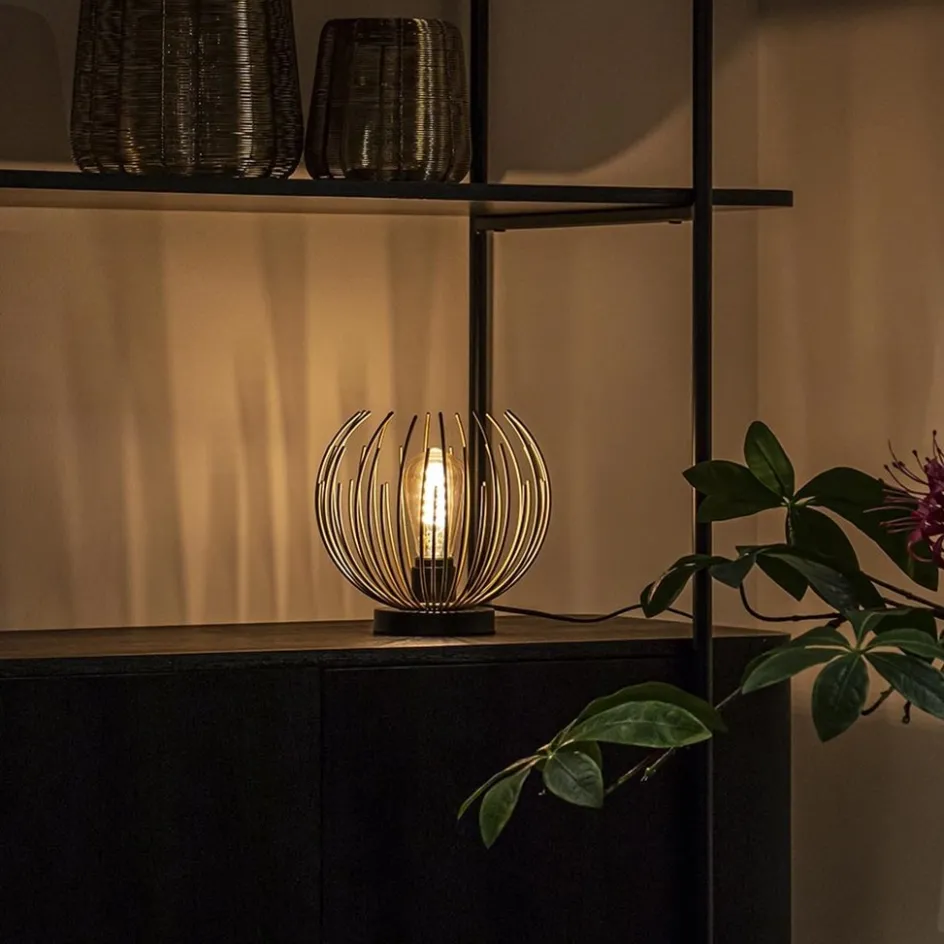 Tafellamp Nest klein zwart/matgoud>Straluma New