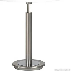 Tafellamp nikkel/glas wit + touchdimmer></noscript>Straluma Outlet
