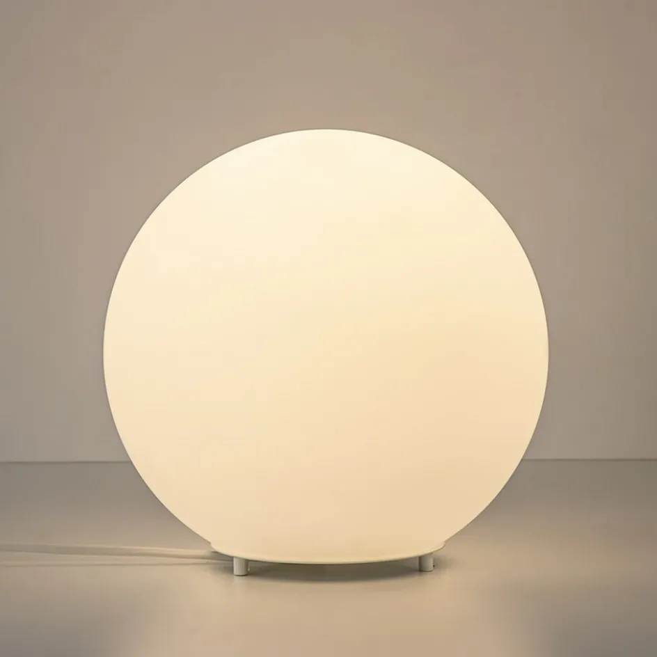 Tafellamp Oblica bol 25cm opaal mat wit>Straluma Online