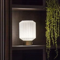 Tafellamp op batterij wit/goud 3-standen dimbaar><noscript><img width=