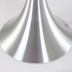 Tafellamp Purissima staal met opaal glas><noscript><img width=