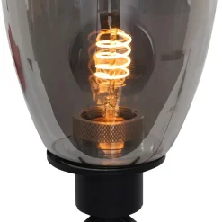 Tafellamp Reflexion ovaal zwart+smoke>Straluma Clearance