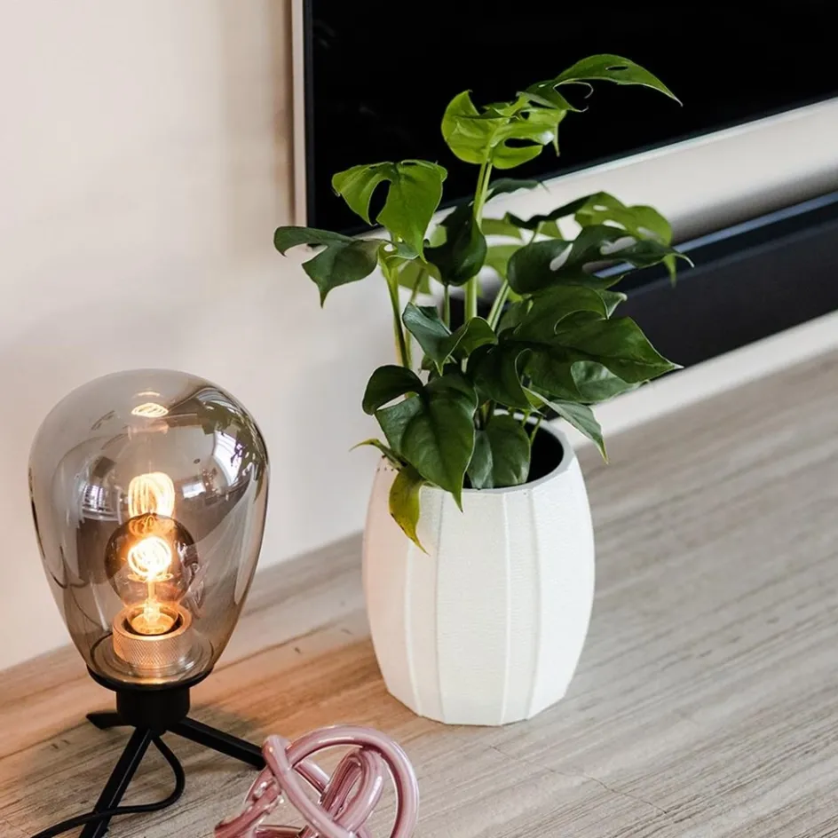 Tafellamp Reflexion ovaal zwart+smoke>Straluma Clearance