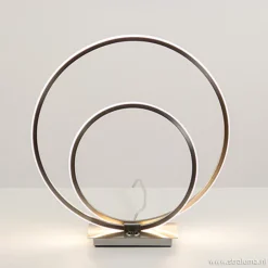 Tafellamp ringen nikkel 3-st. dimmer>Straluma Clearance