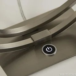 Tafellamp ringen nikkel 3-st. dimmer><noscript><img width=