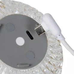 Tafellamp transparant/goud oplaadbaar><noscript><img width=