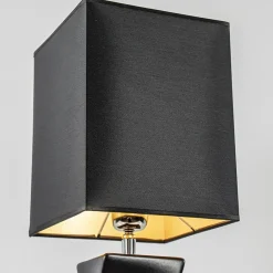 Tafellamp zwart keramiek inclusief kap zwart/goud><noscript><img width=