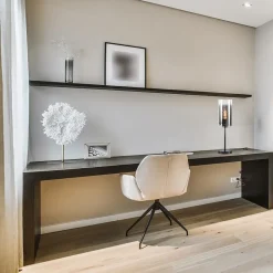 Tafellamp zwart met cilinder kap smoke gradiënt><noscript><img width=