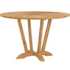 Teak houten buitentafel rond 130 cm>Straluma Online