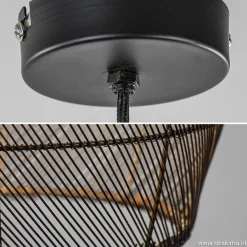 Trendy draad hanglamp Meya zwart/goud></noscript>Straluma Hot