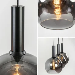 Trendy hanglamp met smoke/titanium glazen bollen></noscript>Straluma Online