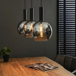 Trendy hanglamp met smoke/titanium glazen bollen></noscript>Straluma Online