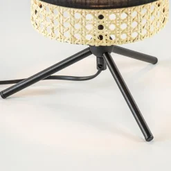 Trendy tafellamp driepoot zwart met webbing><noscript><img width=
