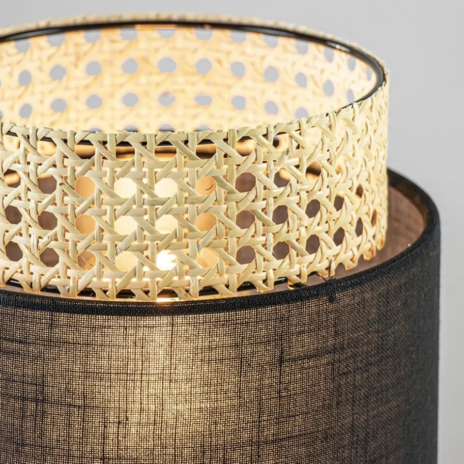 Trendy tafellamp driepoot zwart met webbing>Straluma Sale